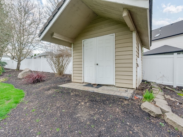 view of outbuilding