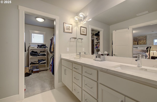 bathroom with vanity