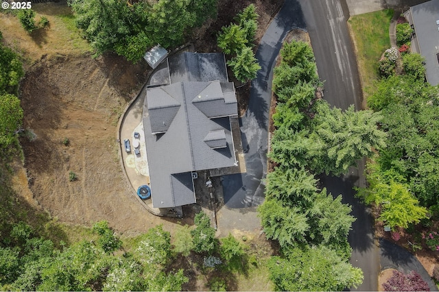 view from above of property