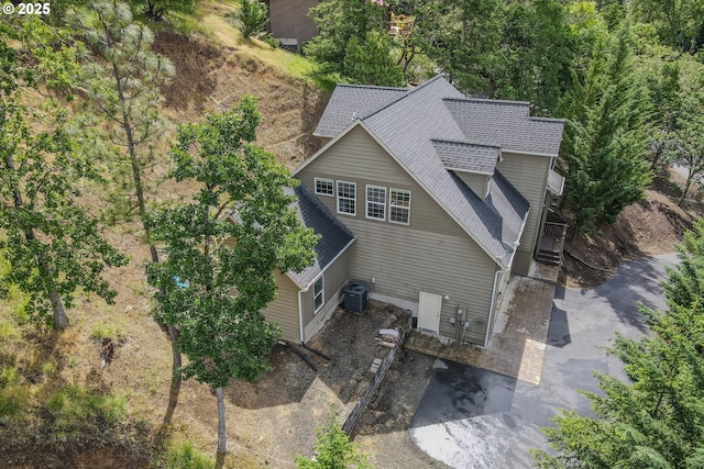 view from above of property