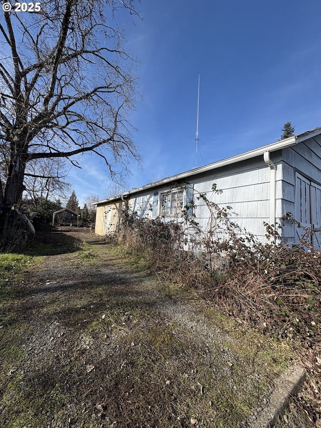 view of side of property