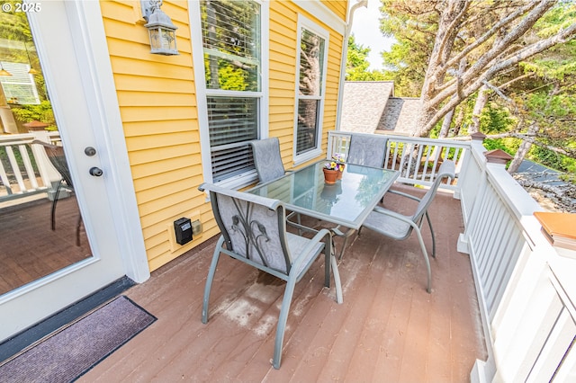 319 Kinnikinnick Way, Depoe Bay, OR 97341 - deck featuring outdoor dining area