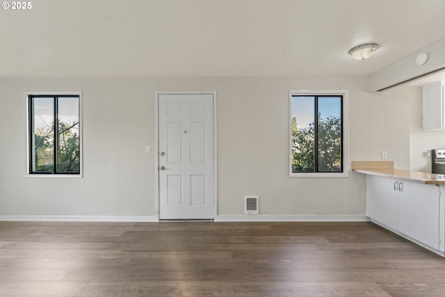 interior space featuring hardwood / wood-style flooring