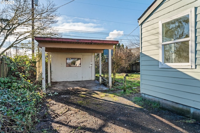 view of outbuilding