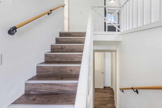 505/515 Empress Ave, Eugene, OR 97405 - stairway featuring wood finished floors