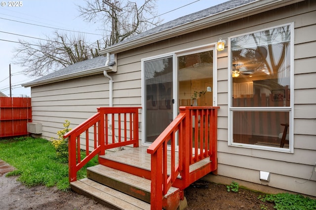 wooden deck with fence