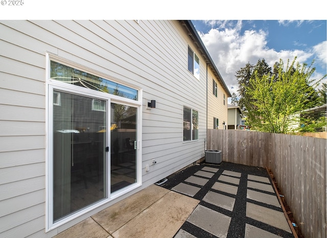 view of patio with cooling unit