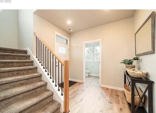 interior space featuring hardwood / wood-style floors