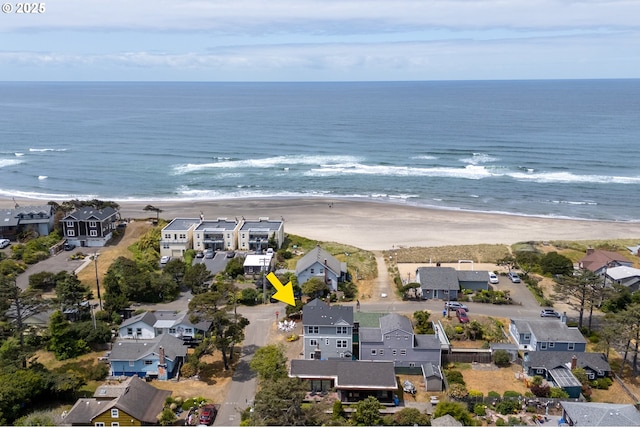 4330 Mcminnville Ave, Neskowin, OR 97149 - aerial perspective of suburban area featuring waterfront with a beach