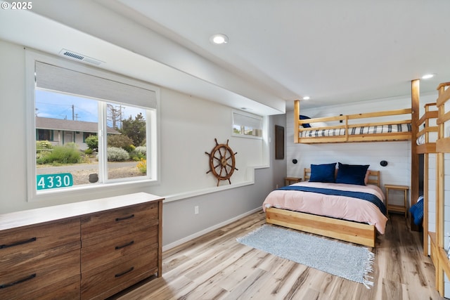 4330 Mcminnville Ave, Neskowin, OR 97149 - bedroom featuring light wood-style floors and recessed lighting