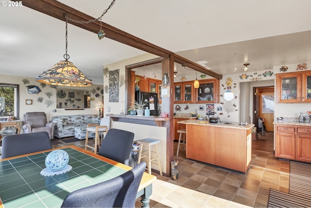 view of dining room