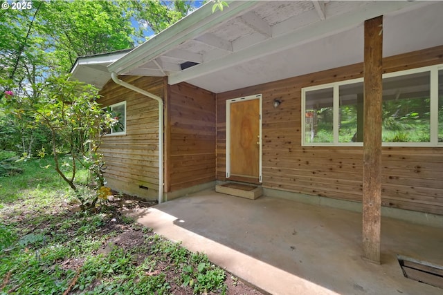 78650 Rat Creek Rd, Cottage Grove, OR 97424 - doorway to property with a patio area
