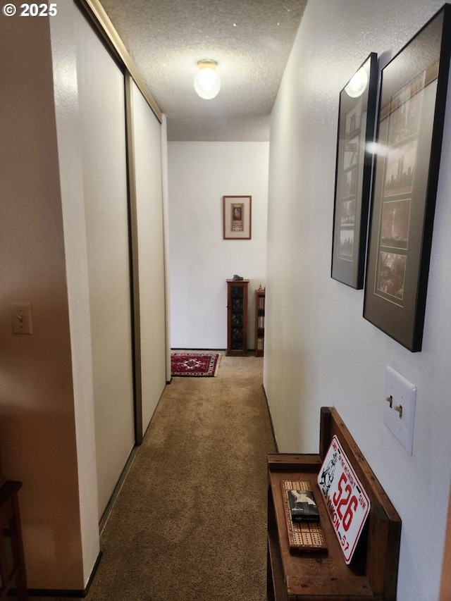 950 Evergreen Rd Unit 109, Woodburn, OR 97071 - hall with carpet floors and a textured ceiling