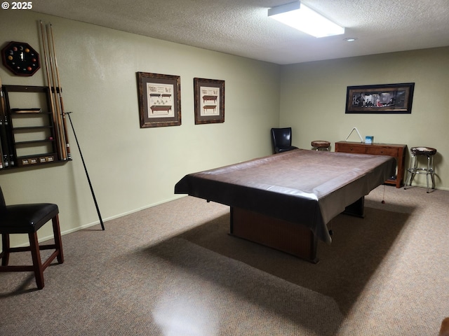 950 Evergreen Rd Unit 109, Woodburn, OR 97071 - playroom featuring carpet flooring, billiards table, a textured ceiling, and baseboards