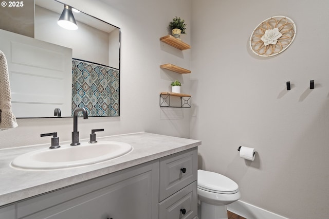 19428 NE 259th St, Battle Ground, WA 98604 - full bath featuring vanity, toilet, and baseboards
