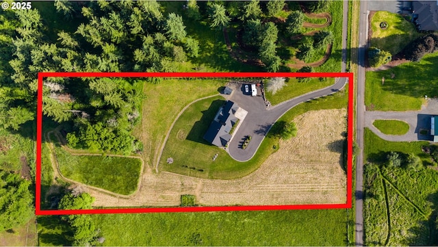 19428 NE 259th St, Battle Ground, WA 98604 - aerial overview of property's location with property parcel outlined