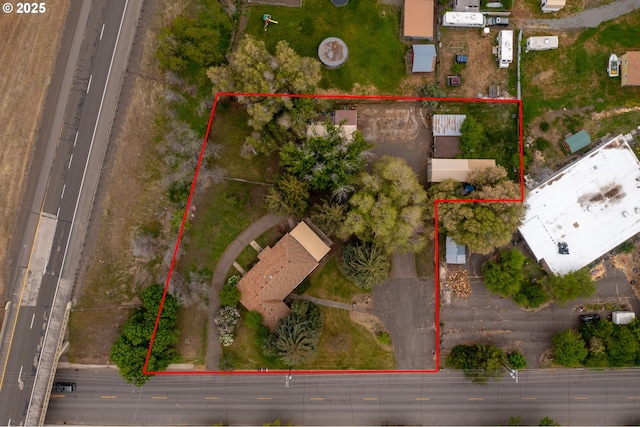 2903 N Spruce St, La Grande, OR 97850 - aerial view of property and surrounding area with property parcel outlined