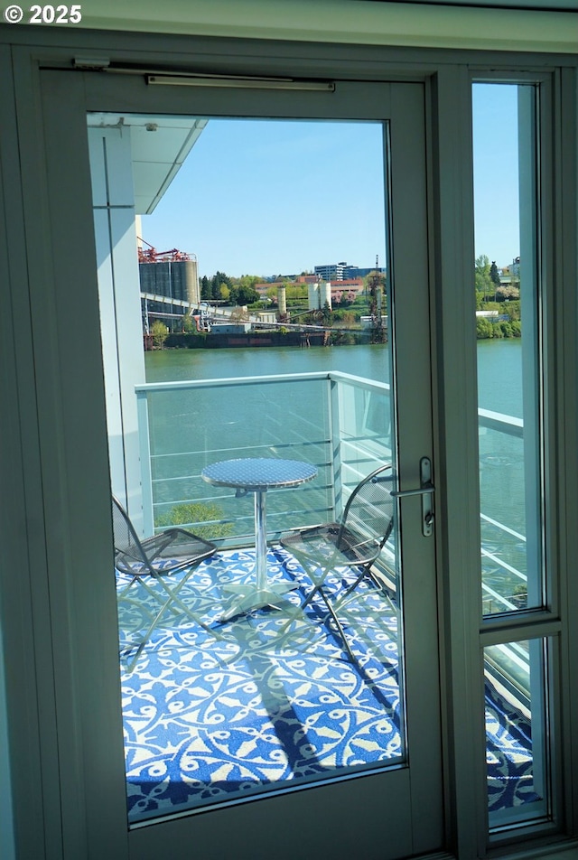1260 NW Naito Pkwy Unit 604B, Portland, OR 97209 - entryway with a water view