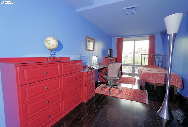 1260 NW Naito Pkwy Unit 604B, Portland, OR 97209 - office featuring visible vents and dark wood-style flooring