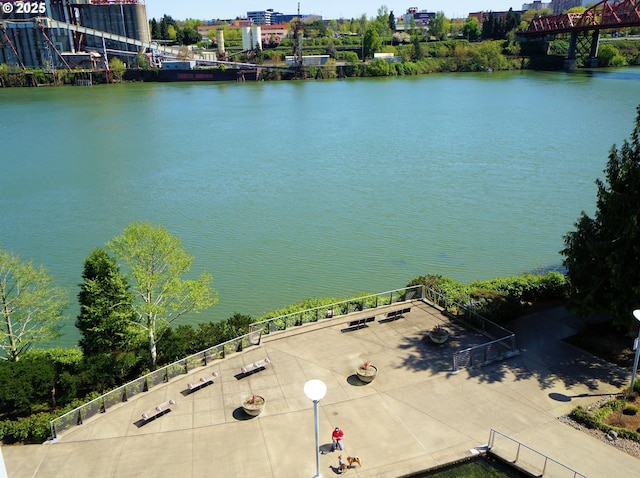 1260 NW Naito Pkwy Unit 604B, Portland, OR 97209 - birds eye view of property featuring a water view