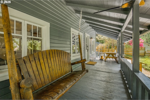 26630 E Roberts Rd, Welches, OR 97067 - porch featuring french doors