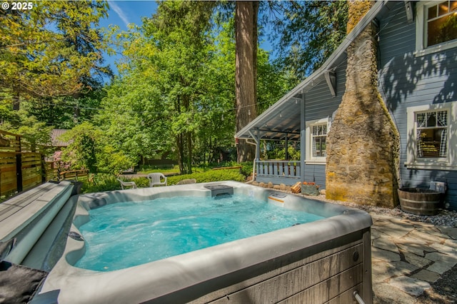 26630 E Roberts Rd, Welches, OR 97067 - view of pool featuring a hot tub