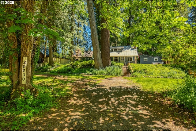 26630 E Roberts Rd, Welches, OR 97067 - view of yard featuring stairway