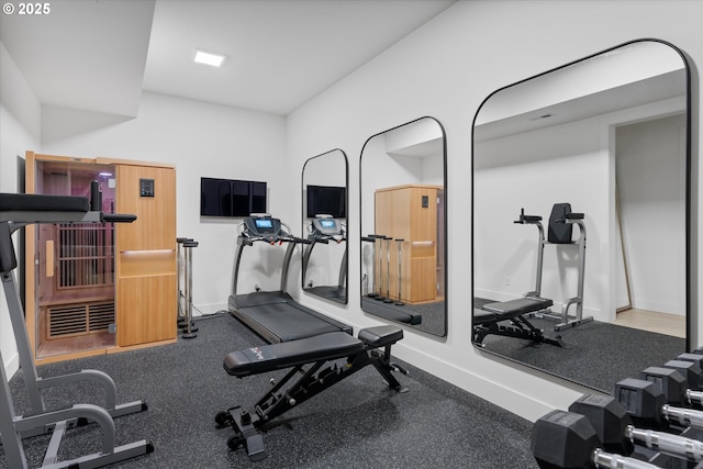 view of exercise room