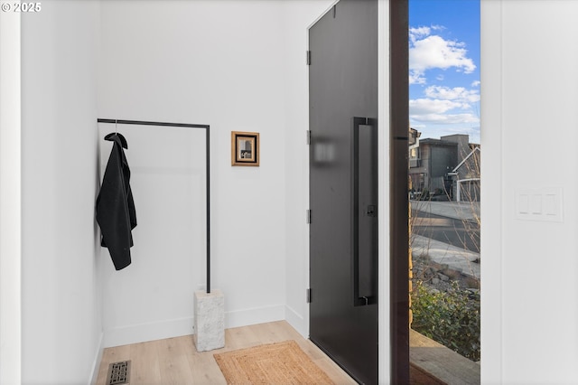 interior space featuring light hardwood / wood-style flooring