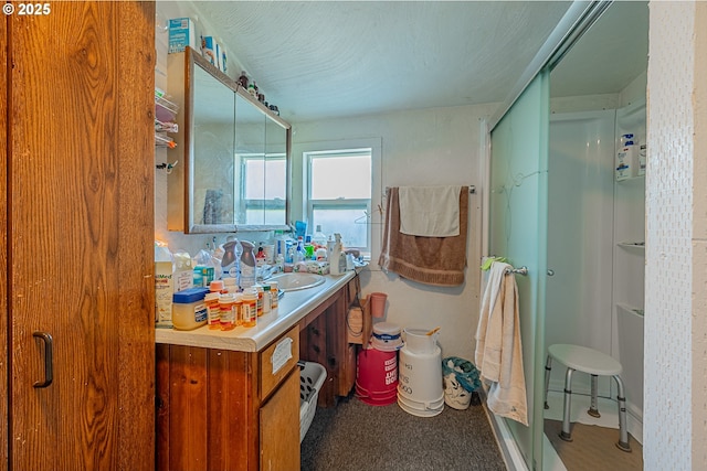 1446 N Collier St, Coquille, OR 97423 - full bath featuring a stall shower and vanity