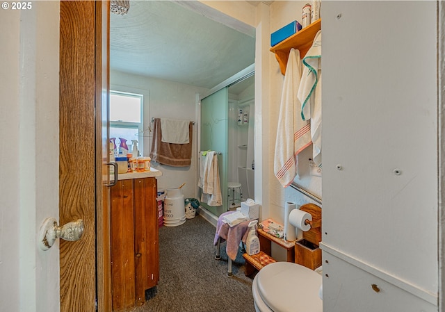 1446 N Collier St, Coquille, OR 97423 - bathroom with a stall shower and toilet