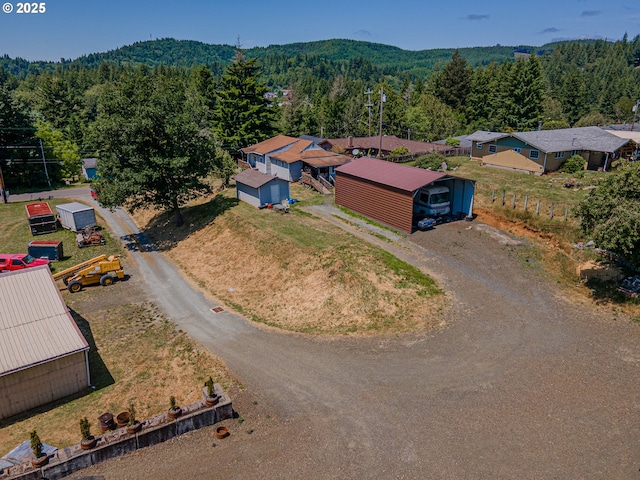 1446 N Collier St, Coquille, OR 97423 - bird's eye view of a heavily wooded area