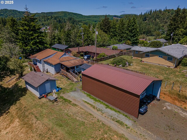 1446 N Collier St, Coquille, OR 97423 - bird's eye view of a forest