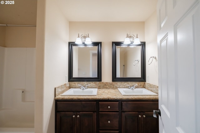 14146 Brittany Ter, Oregon City, OR 97045 - bathroom with double vanity and a shower