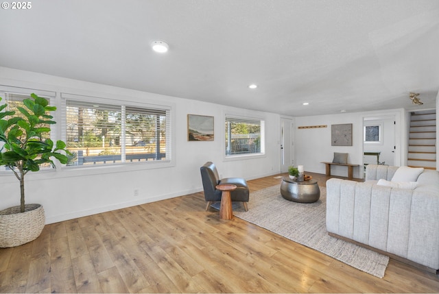 10095 SW 82nd Ave, Portland, OR 97223 - living room featuring wood finished floors, recessed lighting, and baseboards