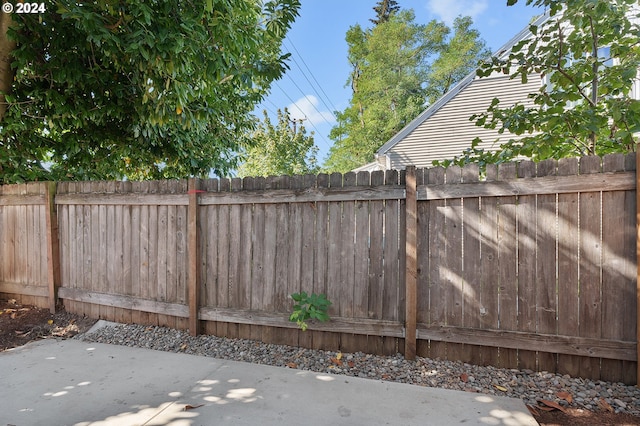 exterior space with fence