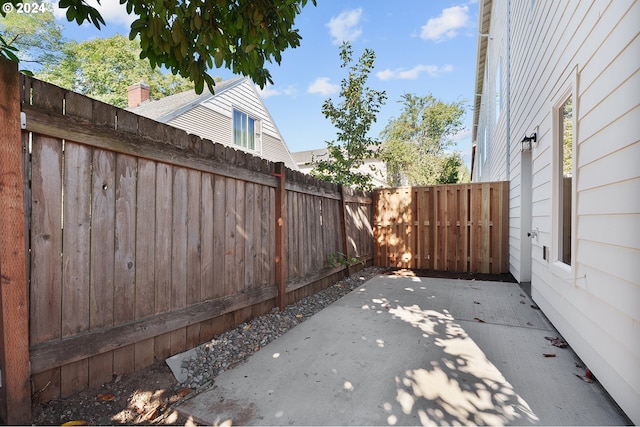 view of patio / terrace with a fenced backyard