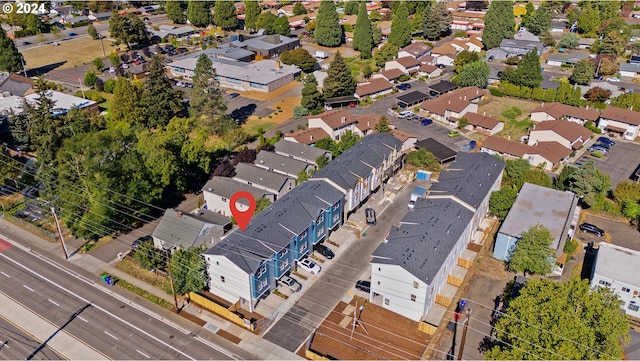 bird's eye view with a residential view