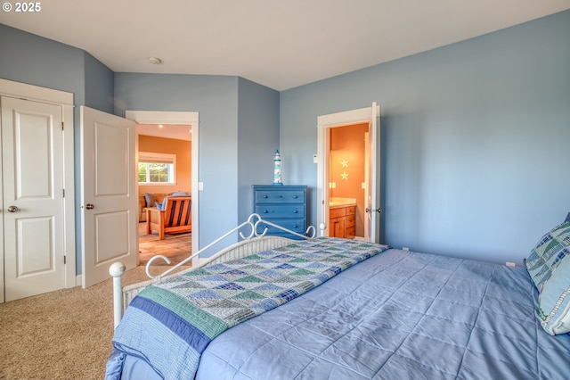 5020 NW Lee Ave, Lincoln City, OR 97367 - bedroom featuring carpet floors and ensuite bath