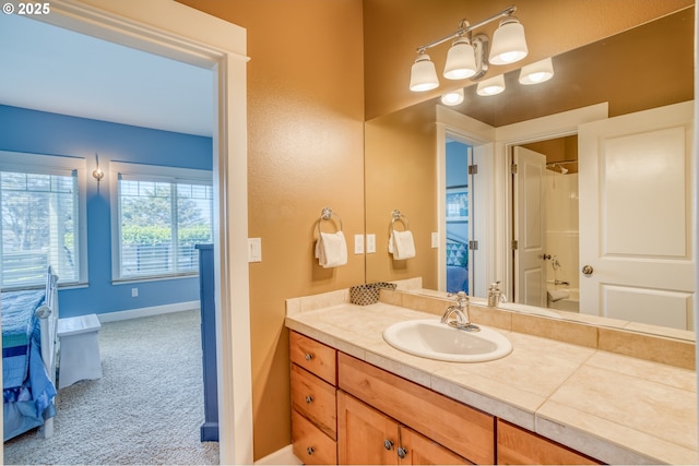 5020 NW Lee Ave, Lincoln City, OR 97367 - full bathroom featuring vanity and baseboards