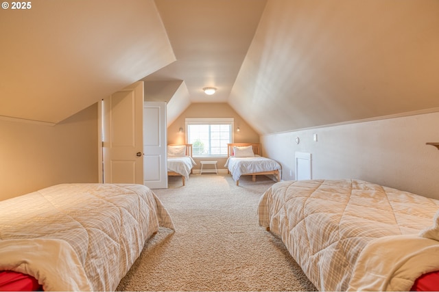5020 NW Lee Ave, Lincoln City, OR 97367 - bedroom with carpet and vaulted ceiling