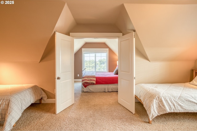 5020 NW Lee Ave, Lincoln City, OR 97367 - carpeted bedroom with lofted ceiling