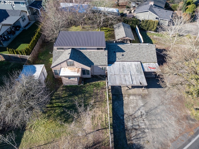 birds eye view of property