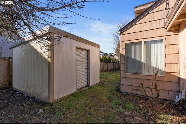 view of outbuilding