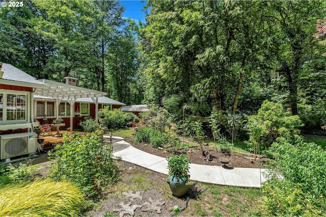 63645 E Barlow Trail Rd, Brightwood, OR 97011 - view of yard featuring a pergola