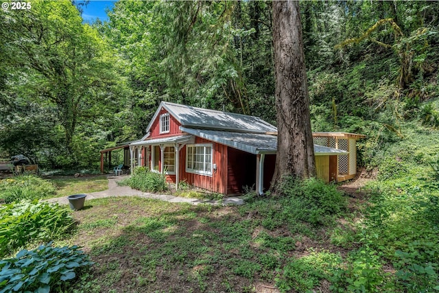 63645 E Barlow Trail Rd, Brightwood, OR 97011 - view of outdoor structure with a wooded view