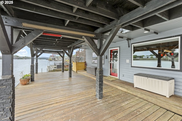 2039 N Jantzen Ave, Portland, OR 97217 - deck with a water view and radiator