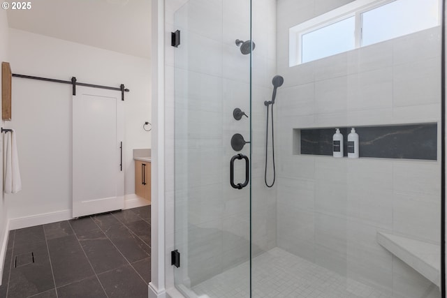 1515 NW Spring St, Newport, OR 97365 - full bathroom with a shower stall and baseboards