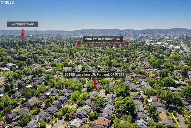 803 NE Laurelhurst Pl, Portland, OR 97232 - bird's eye view of mountains