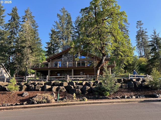 6715 Ivy St, Springfield, OR 97478 - view of front of property with a deck